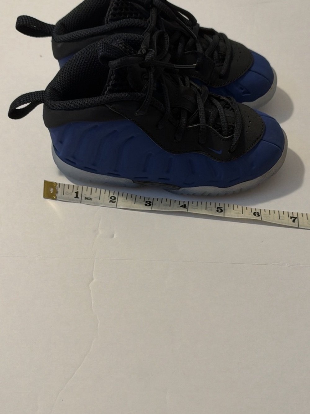Nike Little Posite One "Deep Royal" for kids size 7.5
